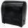 Handtuchrollenspender, Autocut zur Außenabrollung, schwarz, abschließbar, Rollenbreite max. 21 cm