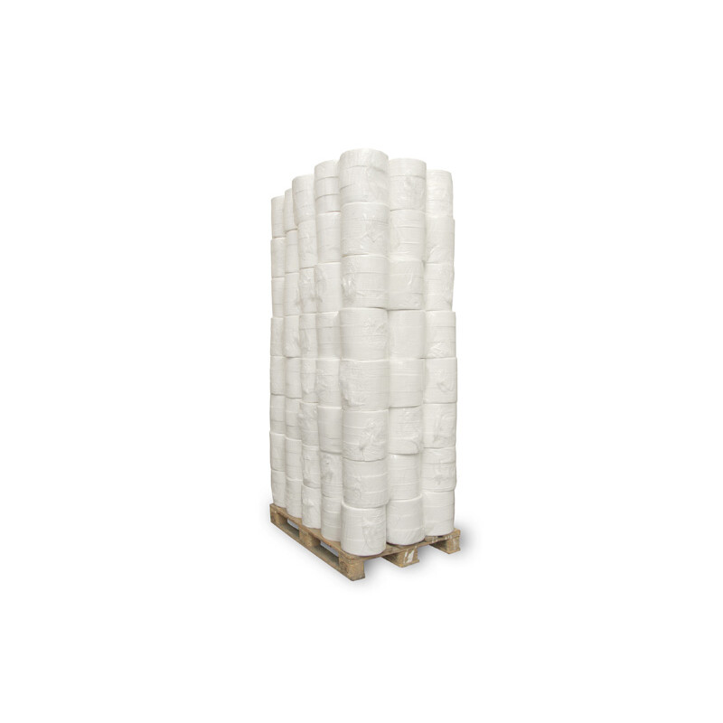 Palette Toilettenpapier Großrolle geeignet für SmartOne Mini, 100 m, 2-lagig, Perforiert, Zellstoff, ø 15 cm - 768 Rollen