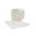 Toilettenpapier Premium - Faltpapier Einzelblatt - 2-lagig - Zellstoff Hochweiß - 10 x 21 cm - V-Falz - Zick-Zack - 1 Packung = 9000 Blatt