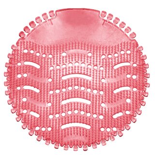 2 x Pissoir-Einsatz, Siebeinsatz, rot - Duft: Kiwi & Grapefruit