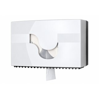 Toilettenpapier Spender - Classic Line - für 2 Kleinrollen - weiß