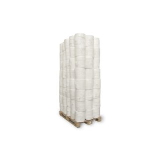 1/2 Palette Toilettenpapier Großrolle Jumbo, Ø 19 cm, 2 lagig, Zellstoff Hochweiß - 288 Rollen