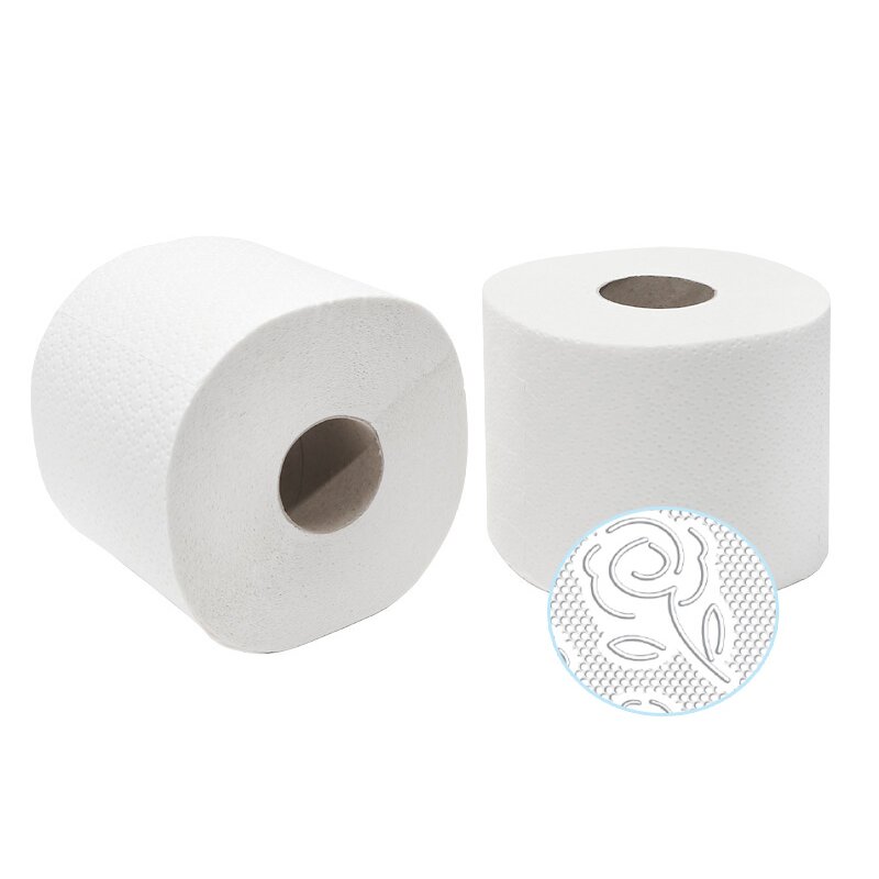 1/2 Palette Toilettenpapier Kleinrollen Zellstoff Hochweiß, 2 lagig, 250 Blatt - 1152 Rollen