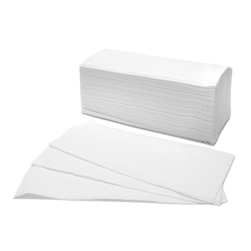 V-Falz  Falthandtücher 2-lagig hochweiß 3200 Papierhandtücher 25 x 23 cm 