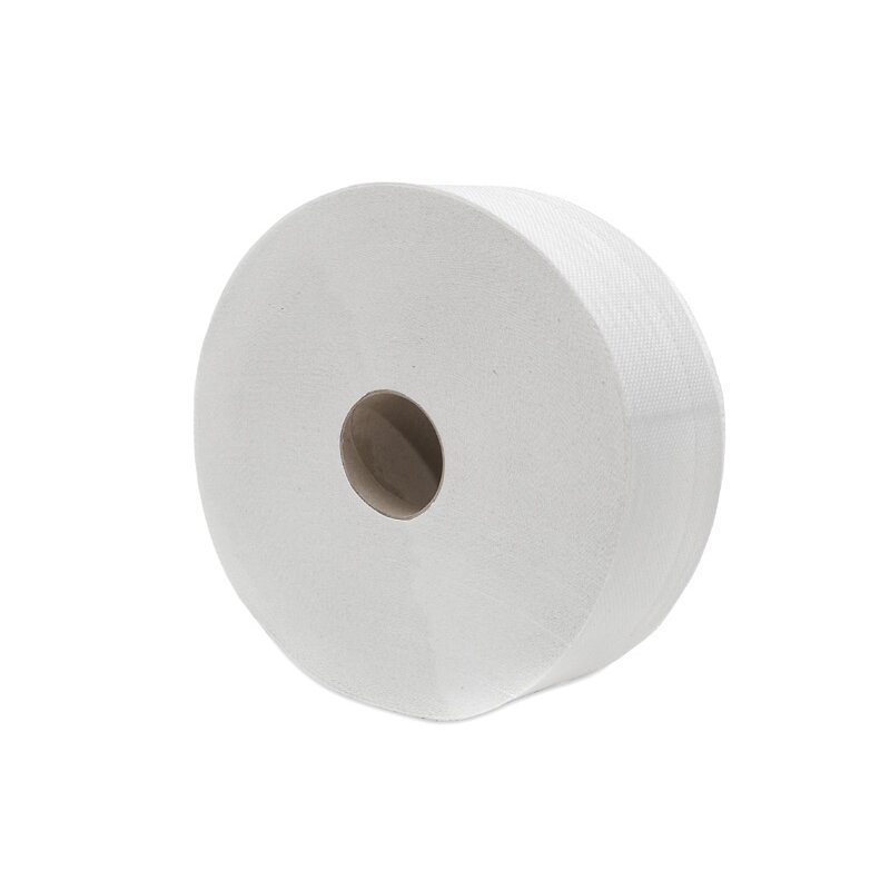 Toilettenpapier Großrolle Jumbo weiß, Ø 26 cm, 2 lagig, 250 m,  Recycling-Zellstoff-Mix - 6 Rollen