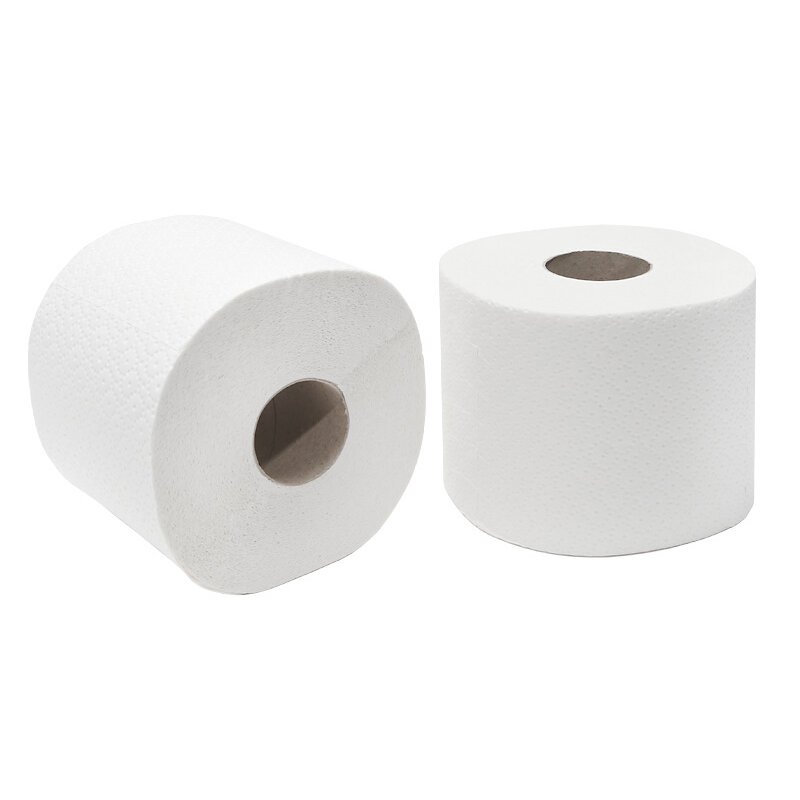Toilettenpapier Kleinrollen, Zellstoff, hochweiß, 4-lagig, 150 Blatt - 72 Rollen