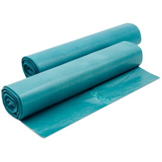Müllsäcke LDPE, blau, 120 Liter, 70 x 110 cm - 10 Rollen x 25 Beutel