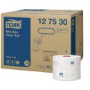 Tork T6 Advanced weiches Midi Toilettenpapier 100 m 2-lagig weiß 127530 - 27 Rollen