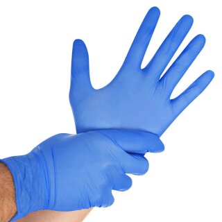 Nitril Handschuhe blau in Spenderbox Größe M - 100 Stück