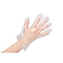 PE-Handschuhe / Backshophandschuhe / Dieselhandschuhe, transparent, geblockt, zum Aufhängen - 1 x 100 Stück